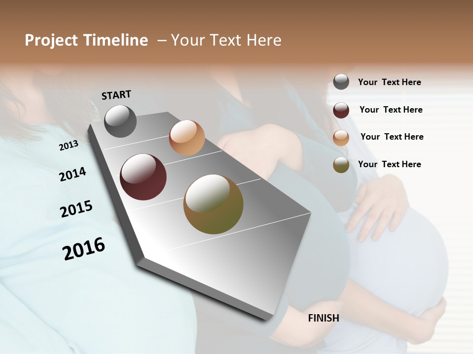 Motherhood Child Standing PowerPoint Template