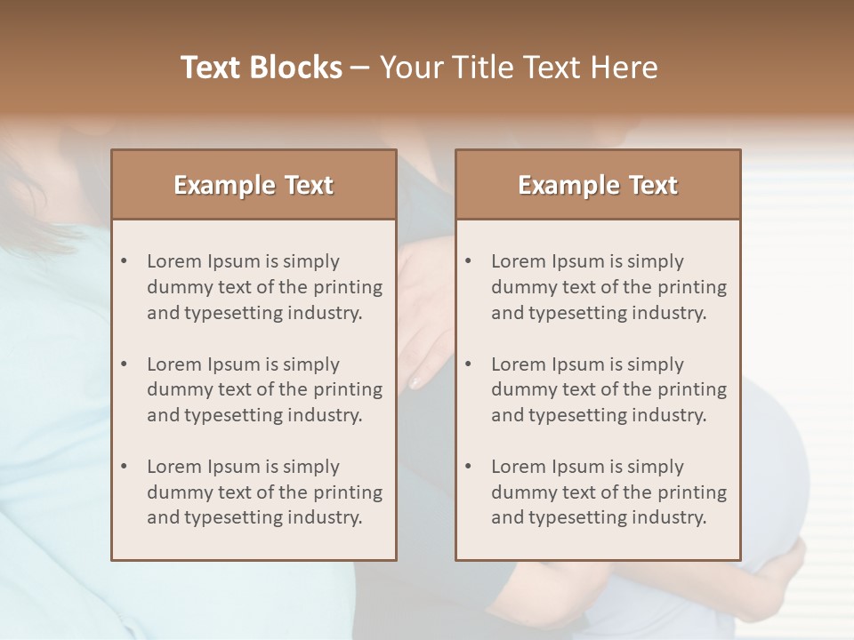 Motherhood Child Standing PowerPoint Template