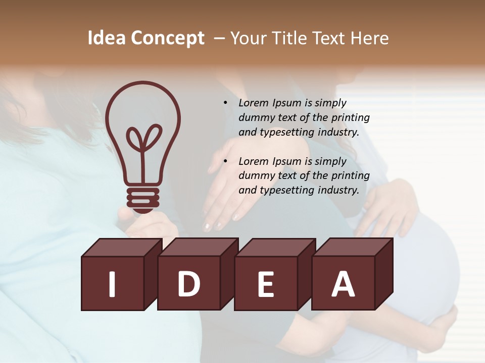 Motherhood Child Standing PowerPoint Template