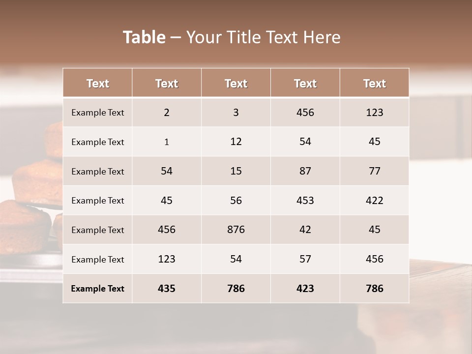 Sneaky Dessert Domestic PowerPoint Template