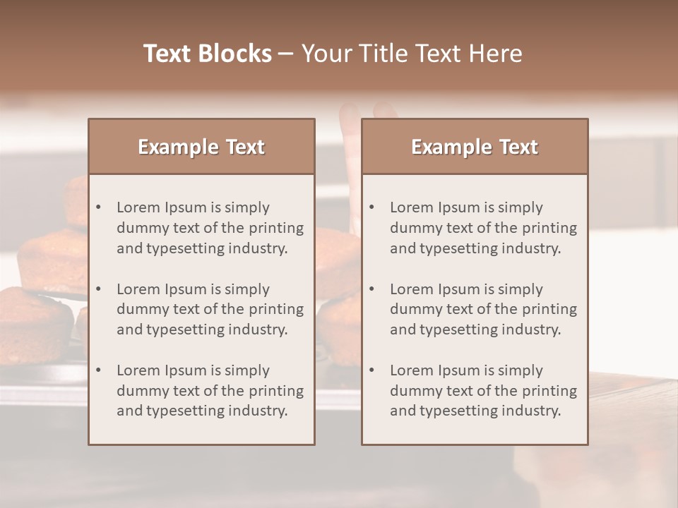 Sneaky Dessert Domestic PowerPoint Template