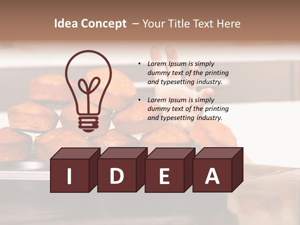 Sneaky Dessert Domestic PowerPoint Template