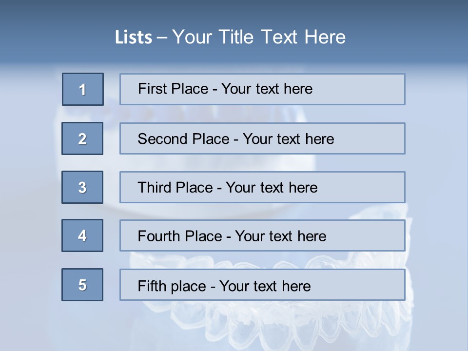 Bleach Tray Individual PowerPoint Template
