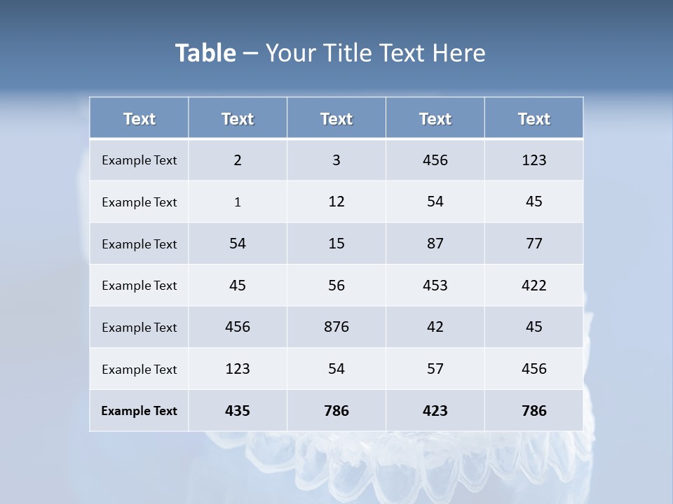 Bleach Tray Individual PowerPoint Template