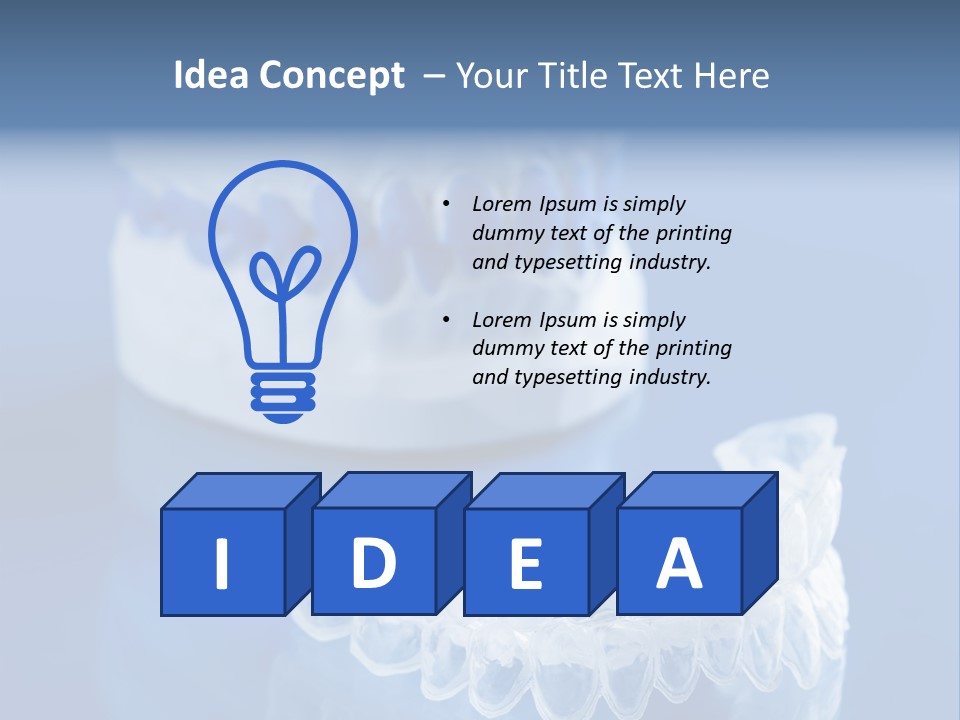 Bleach Tray Individual PowerPoint Template