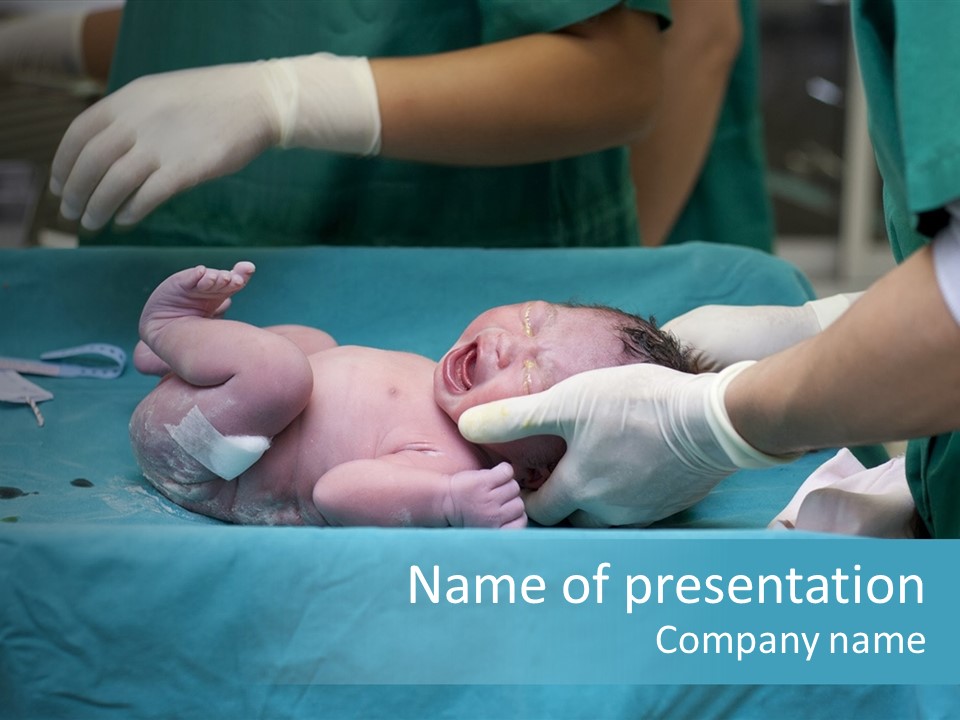 Hand Maternity Person PowerPoint Template