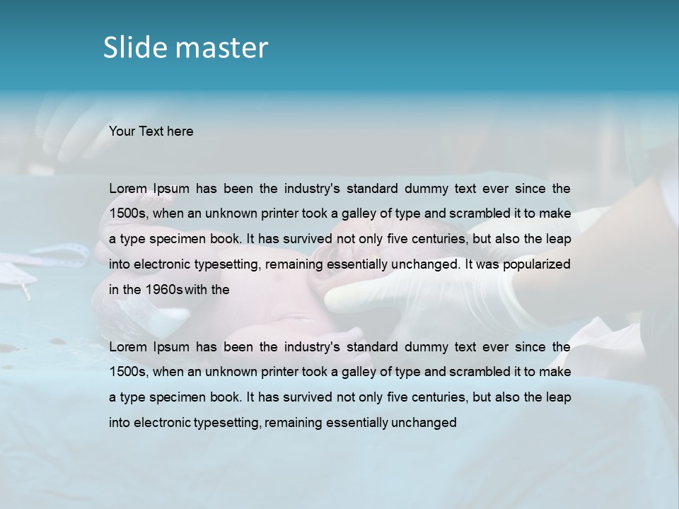 Hand Maternity Person PowerPoint Template