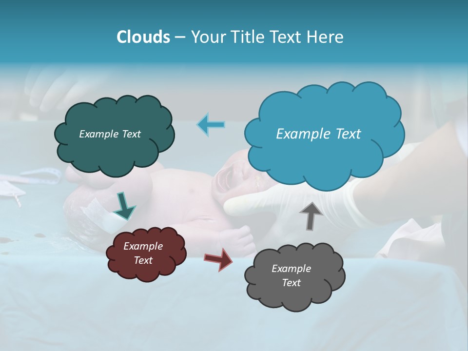Hand Maternity Person PowerPoint Template