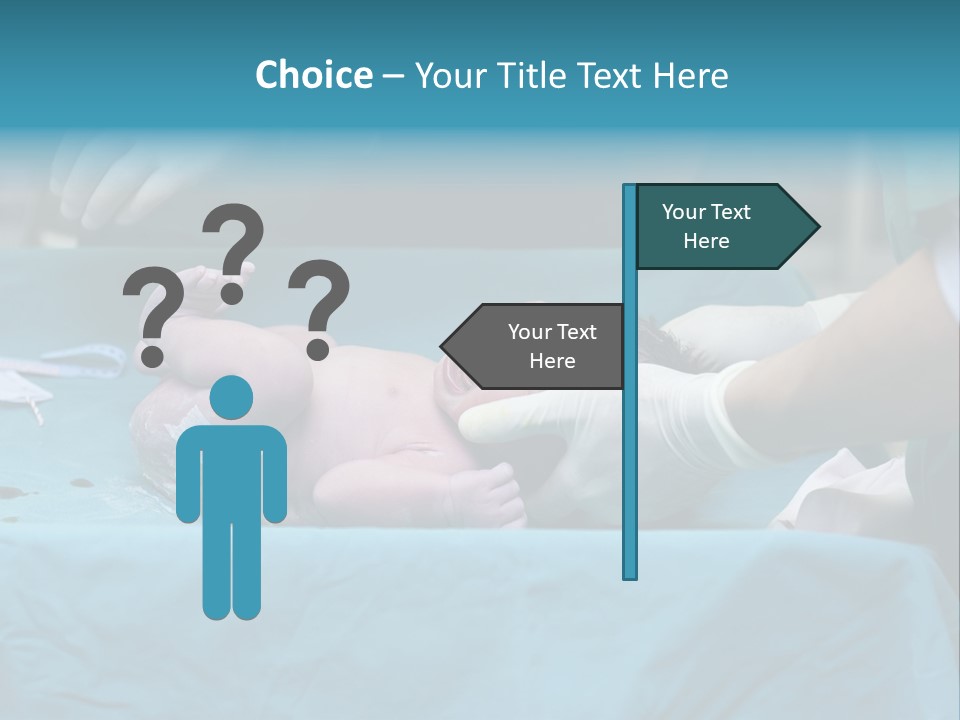 Hand Maternity Person PowerPoint Template