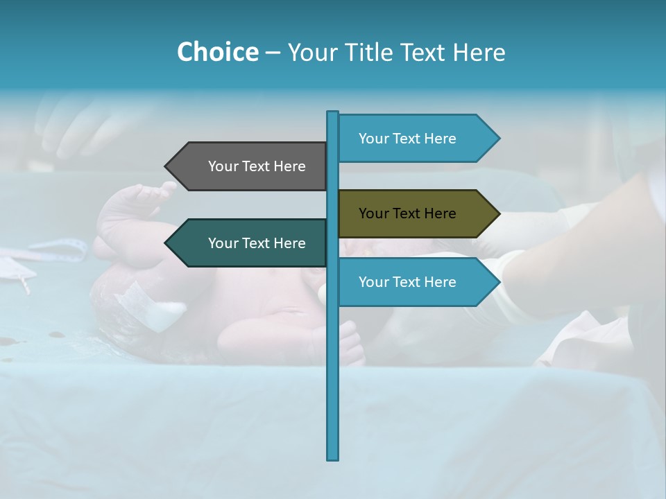 Hand Maternity Person PowerPoint Template
