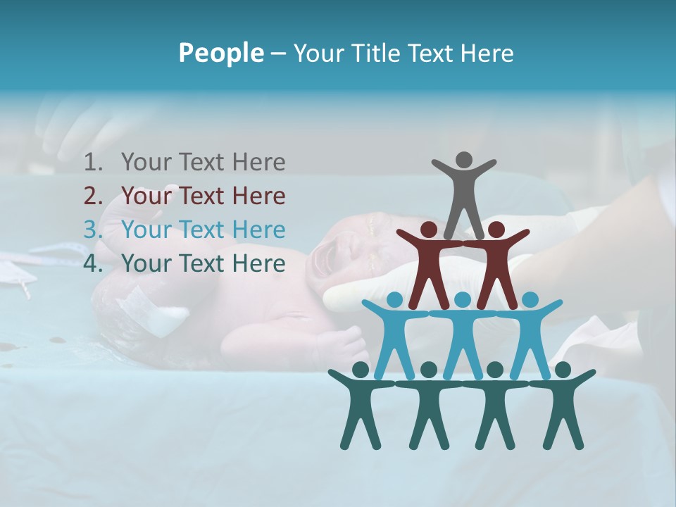 Hand Maternity Person PowerPoint Template