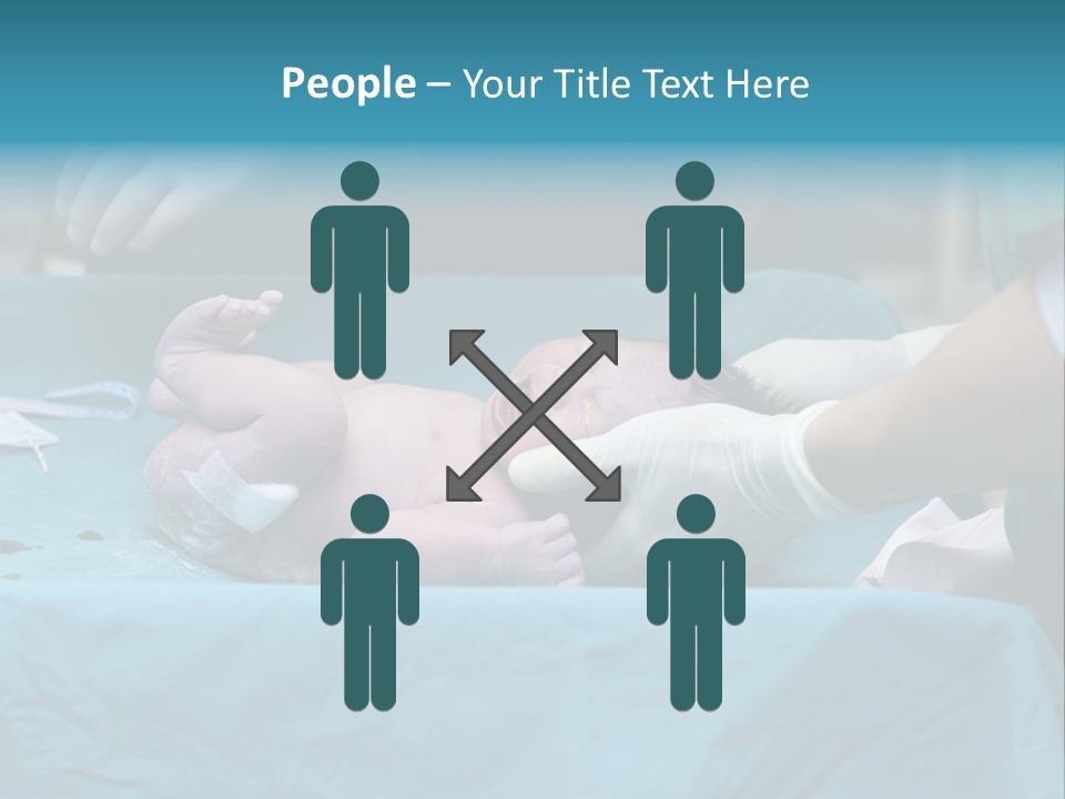 Hand Maternity Person PowerPoint Template