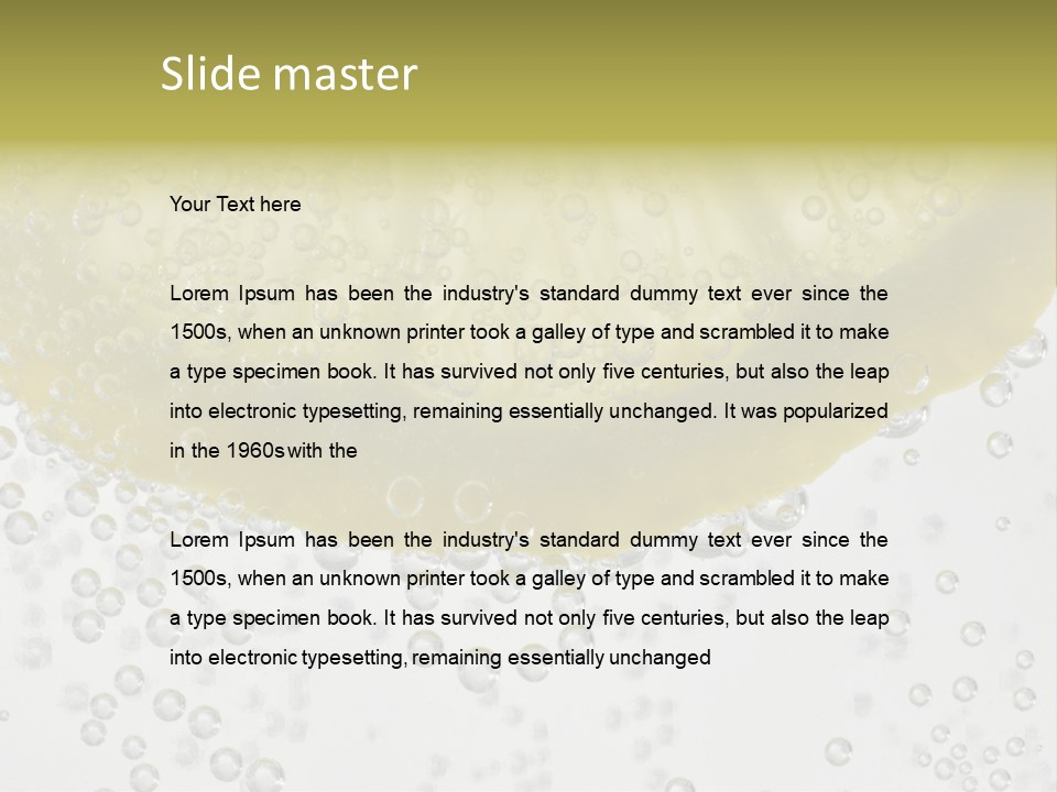 A Close Up Of A Lemon On A Table PowerPoint Template