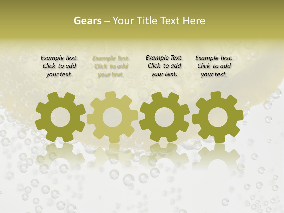 A Close Up Of A Lemon On A Table PowerPoint Template