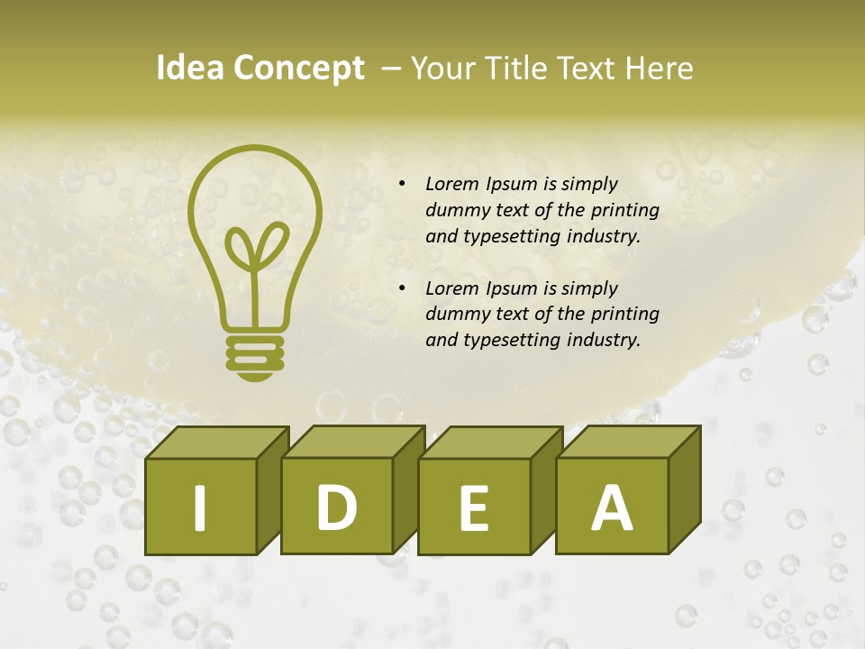 A Close Up Of A Lemon On A Table PowerPoint Template