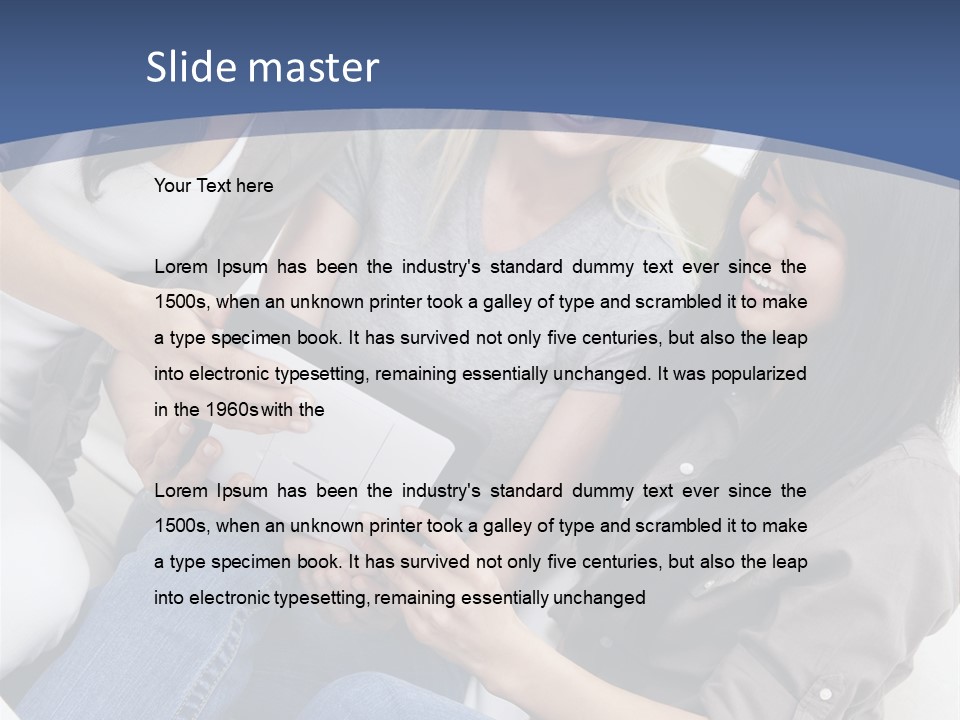 Blond Fun Pretty PowerPoint Template