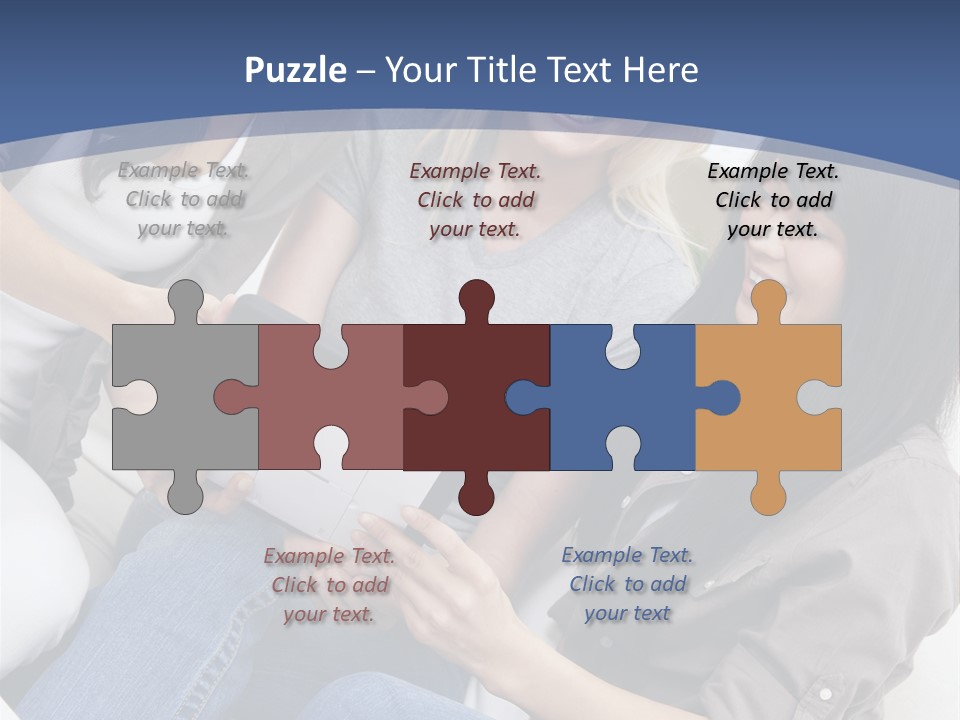 Blond Fun Pretty PowerPoint Template