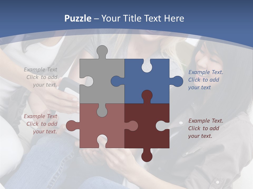 Blond Fun Pretty PowerPoint Template