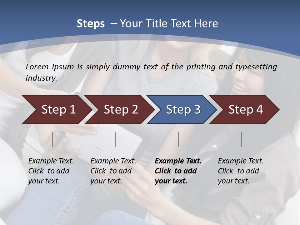 Blond Fun Pretty PowerPoint Template