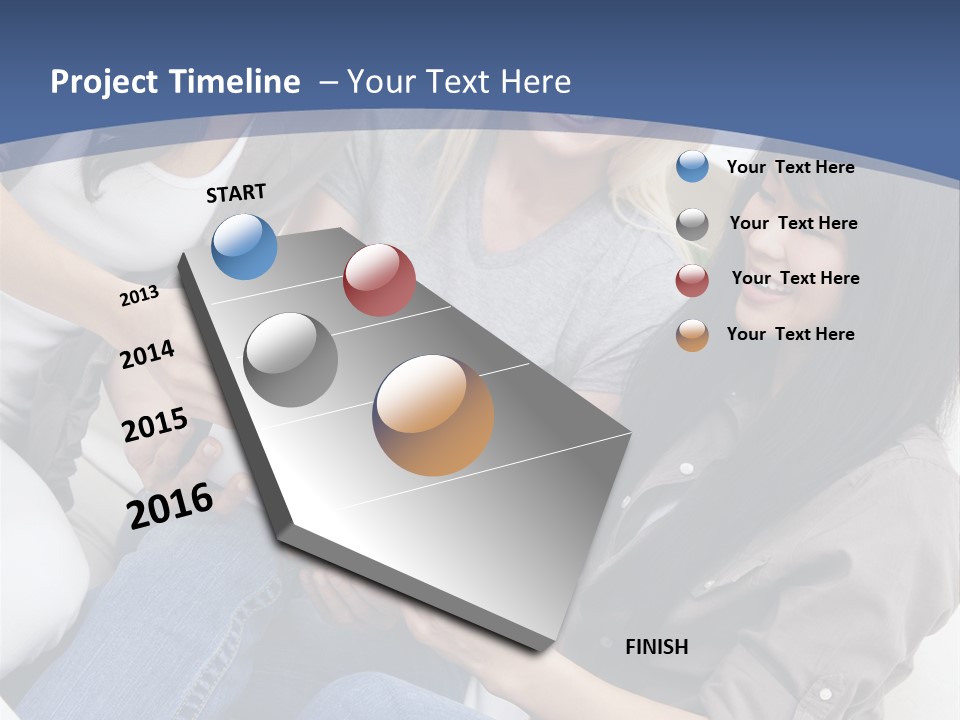 Blond Fun Pretty PowerPoint Template