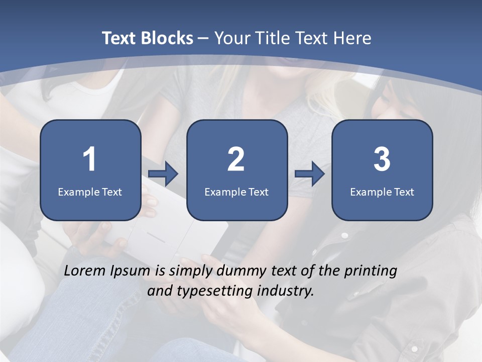 Blond Fun Pretty PowerPoint Template