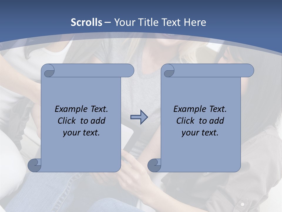 Blond Fun Pretty PowerPoint Template