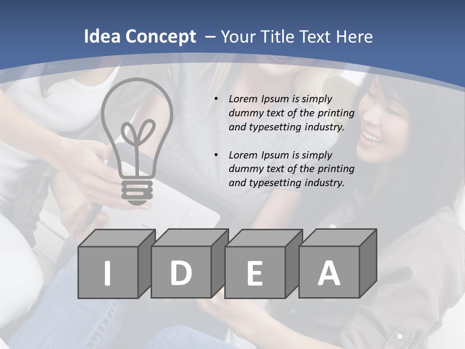 Blond Fun Pretty PowerPoint Template