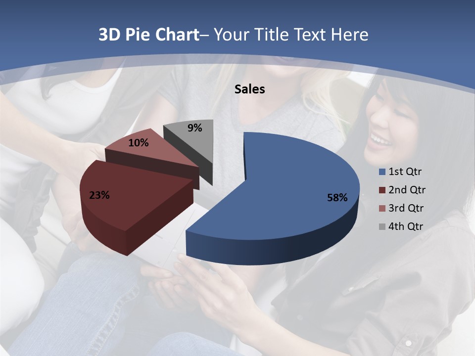 Blond Fun Pretty PowerPoint Template