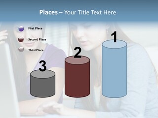 Teamwork Colorful Female PowerPoint Template