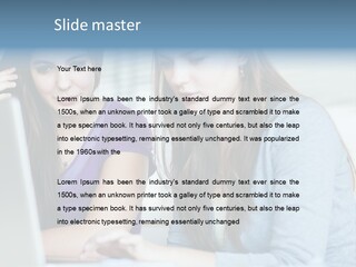 Teamwork Colorful Female PowerPoint Template