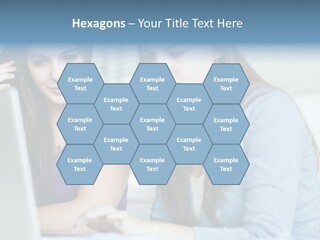Teamwork Colorful Female PowerPoint Template
