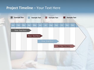 Teamwork Colorful Female PowerPoint Template