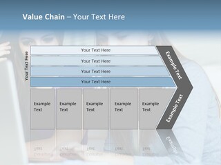 Teamwork Colorful Female PowerPoint Template