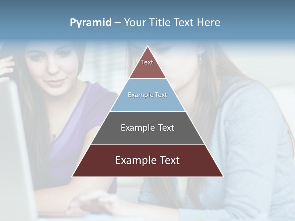 Teamwork Colorful Female PowerPoint Template