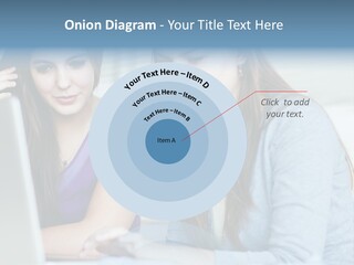 Teamwork Colorful Female PowerPoint Template