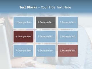 Teamwork Colorful Female PowerPoint Template