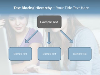 Teamwork Colorful Female PowerPoint Template