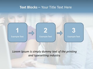 Teamwork Colorful Female PowerPoint Template