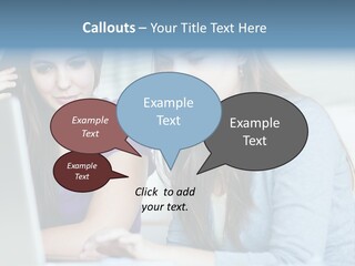 Teamwork Colorful Female PowerPoint Template