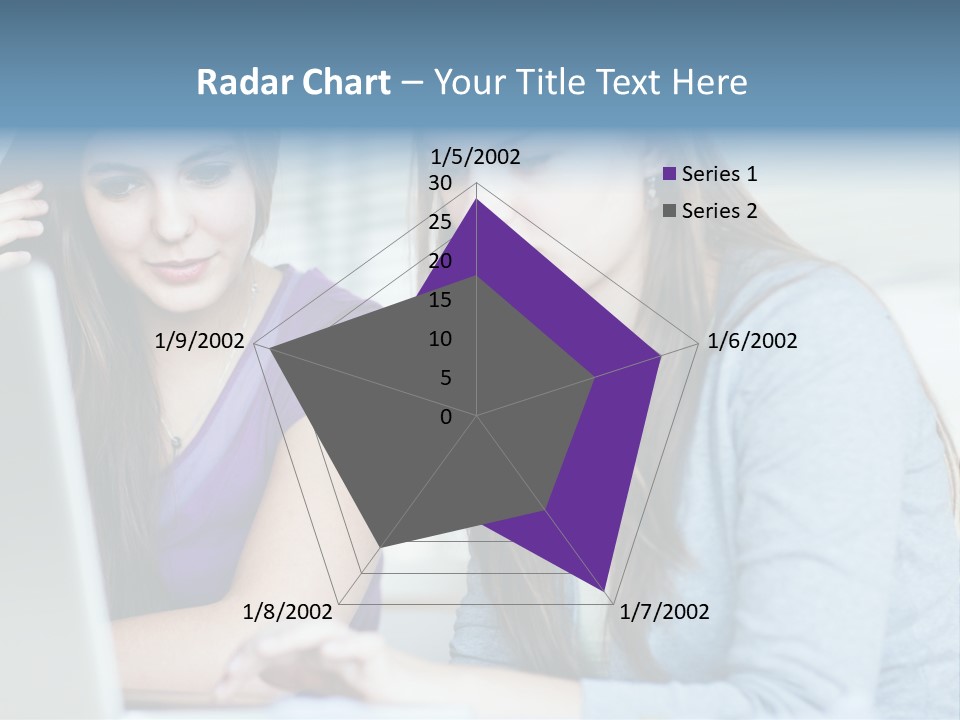 Teamwork Colorful Female PowerPoint Template