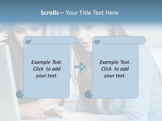 Teamwork Colorful Female PowerPoint Template