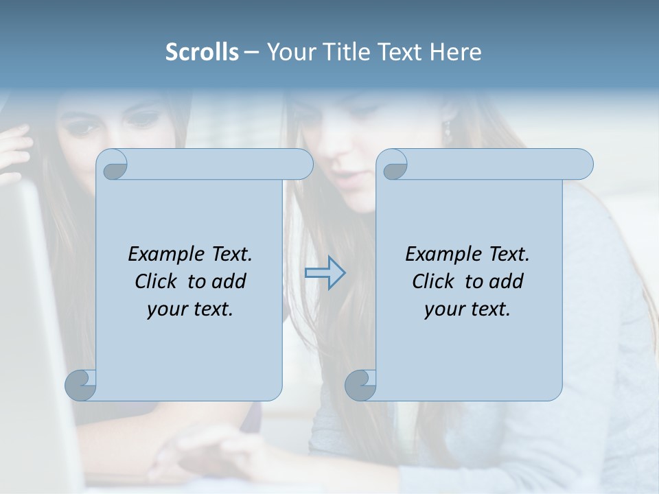 Teamwork Colorful Female PowerPoint Template