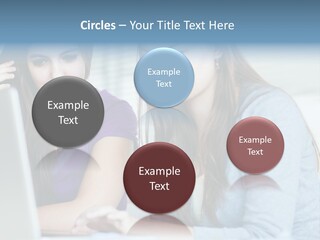 Teamwork Colorful Female PowerPoint Template