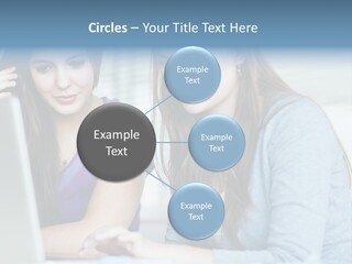 Teamwork Colorful Female PowerPoint Template
