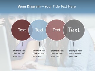 Teamwork Colorful Female PowerPoint Template
