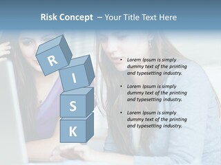 Teamwork Colorful Female PowerPoint Template