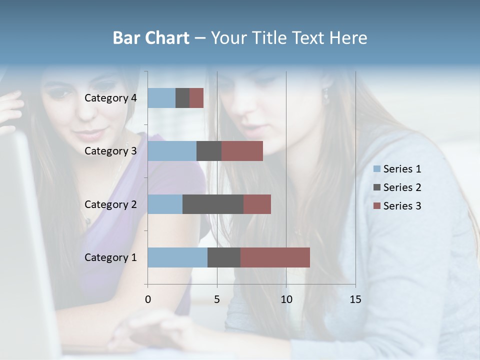 Teamwork Colorful Female PowerPoint Template