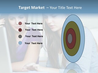 Teamwork Colorful Female PowerPoint Template