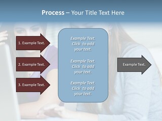 Teamwork Colorful Female PowerPoint Template