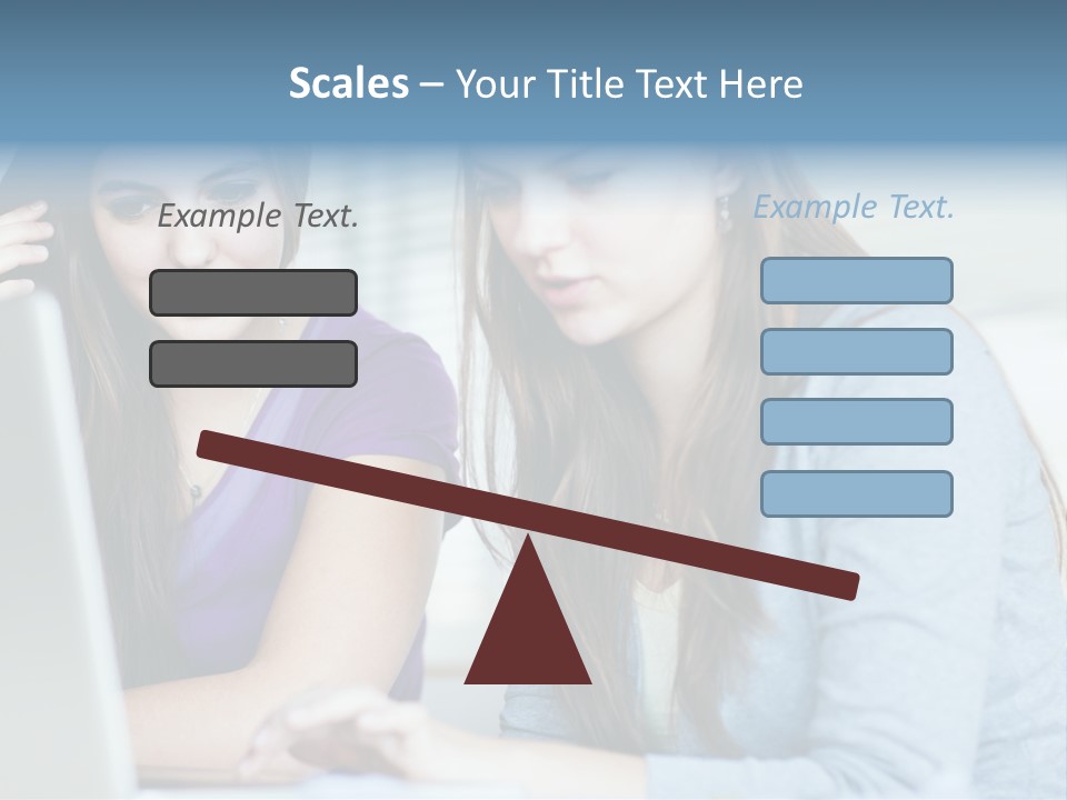 Teamwork Colorful Female PowerPoint Template